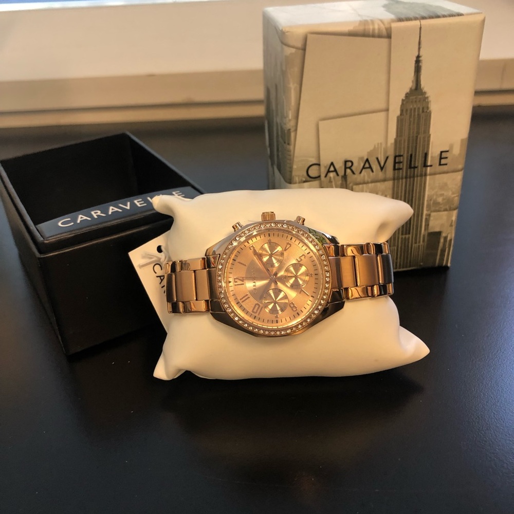 Rose gold watch